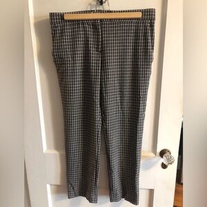 Ann Taylor Black & White Checkered Pants